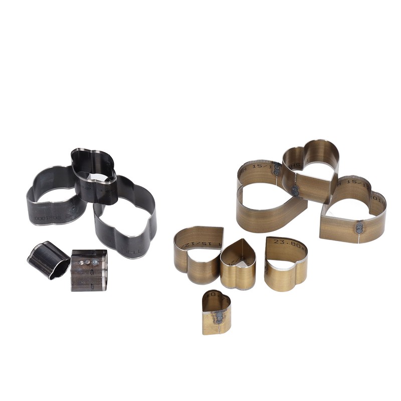 12 Pcs Leather Cutting Mold Heart Shape Exquisite High Carbon