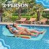 4E's Novelty 2 Person Inflatable Pool Lounger Float for Two