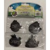 commonwealth Angry Birds 4 Pack Rubber Magnets Red, Blue &