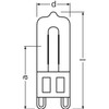 Osram 66748 ECO Halogen Lamp Halopin ECO