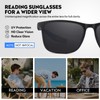 Missfive 2 Pack Upgraded Unbreakable Reading Sunglasses for Men Women,