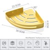 maifey Bathroom Corner Shelves No Drilling,Rust proof Space Aluminum Triangle