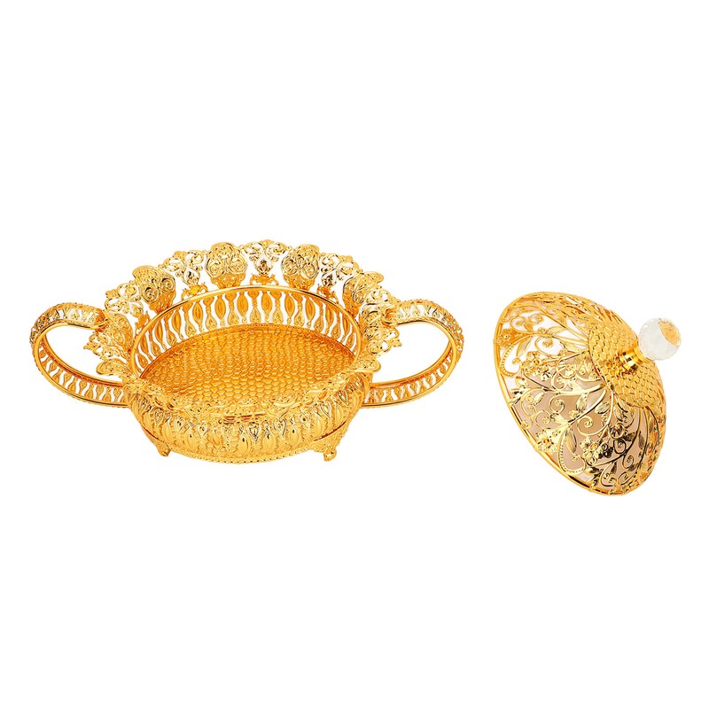 European Style Metal Fruit Plate Set Decorative Multifunctional Fruit Platter