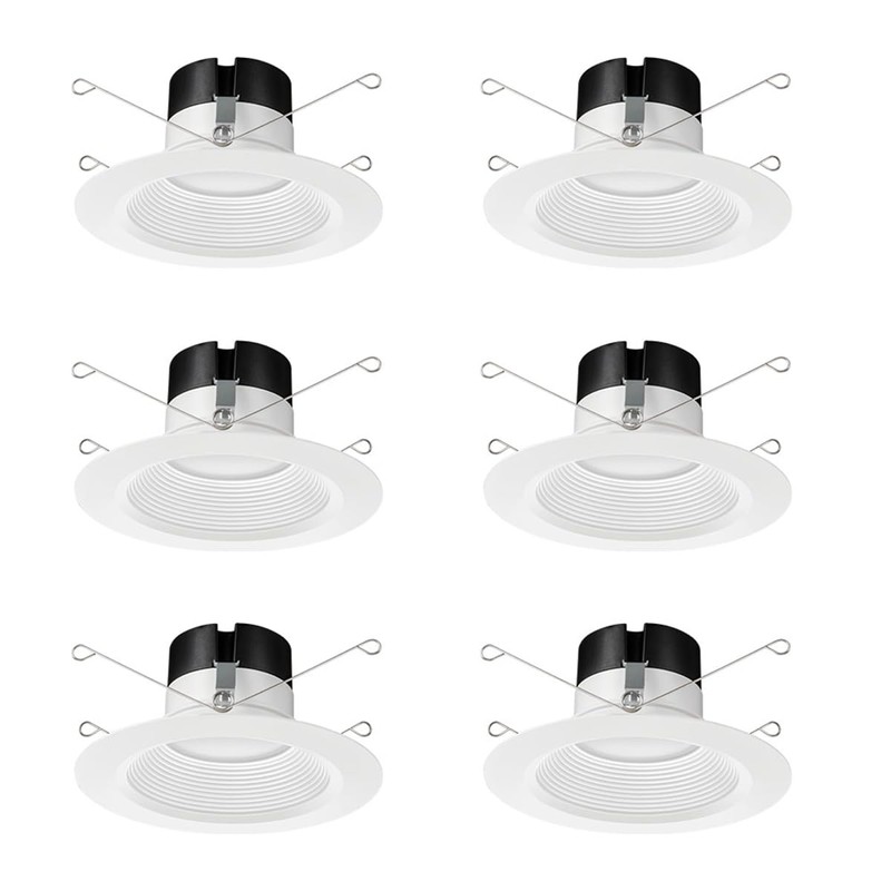 Juno E Series 5"/6" LED Ceiling Light, Baffle Trim Recessed