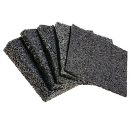 My Plast Rubber Granulate Patio Pads, Rubber Building Protection Mat for Deck, Porch, Patio, Non-Slip, Waterproof, Weatherproof, Spacers for Wooden Floors, 90 x 90 x 3 mm, Pack of 50