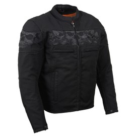 Milwaukee Leather Men's Armored Textile Motorcycle Rider Jacket-Year Round Wear - 3X-Large - 3X-Large