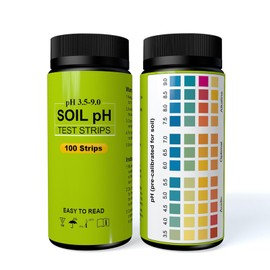 Pwshymi PH Test Paper Kit, Universal Durable Soil PH Test Strip Simple to Use for Grass for Garden for Plant pH Level Test Kit with Quick and Easy pH Testing Strips