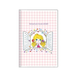 Sunstar Stationery Ado Mizimori 137742 2026 Planner, Starts October 2025, Monthly B7, Pink