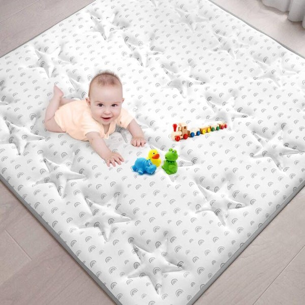 Baby Playpen Mat, 50x50 Play Mat for Playpen, Fit for