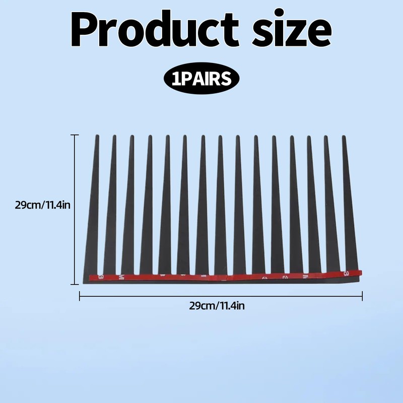 Ycfish 2 Pcs Car Eyelashes, Funny Car Stickers, Black Car