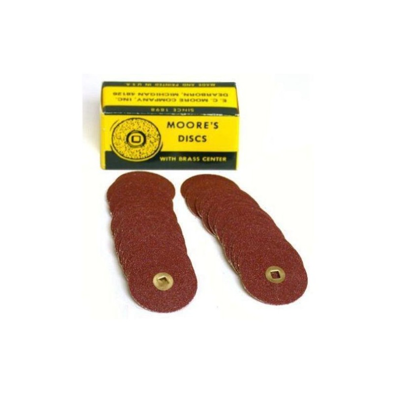 100 Adalox Abrasive Sanding Discs, 7/8" Diameter, Medium Grit