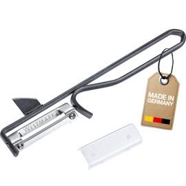 Westmark 1 Piece Peeler - Ergonomic Steel Potato Peeler with Stainless Steel Blade - Universal Peeler for Vegetables & Fruits - Anthracite