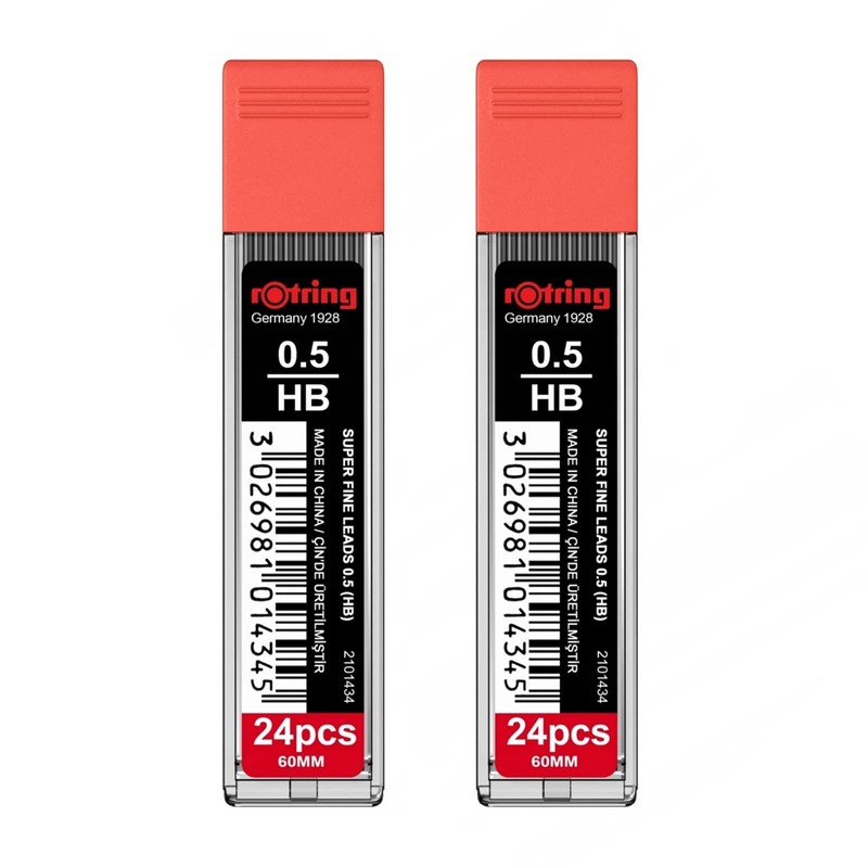 Pencil Leads HB 0.50mm x 48 (24 leads per pack)