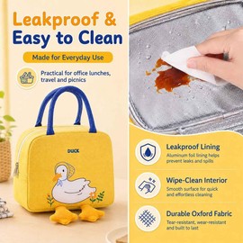 Bolsa Térmica Pato Kawaii Bonita Para Mujer (Yellow)