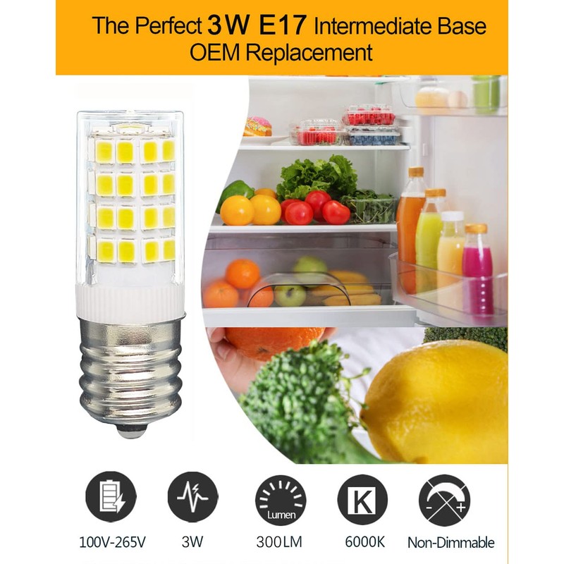 Tupolife KEI D28x kel 2816x Refrigerator Bulb 3W E17 LED