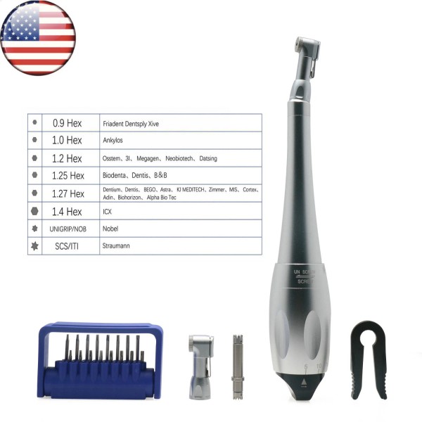 Unbranded US Dental Implant SD-TORQUE Universal Hex Driver Abutment Screw
