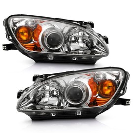 KEEKPO - For 2004 2005 2006 2007 2008 2009 Honda S2000 OE Style Chrome Projector Headlights Headlamps AP2 Set Left+Right