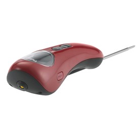 Polder Safe Serve Instant Read Thermometer with Torch, Red
