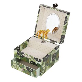 Trousselier - Savannah - Treasure Chest & Music Jewellery Box - Music Box - Ideal Children's Gift - Music Tchaikovsky's Sleeping Beauty - Colour Green