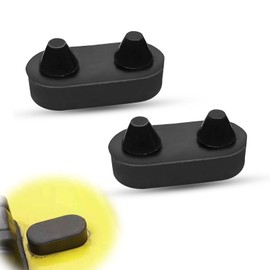 Dunviku 2PCS Hood Latche Body Component Fender Bumpers Rubber Cushion Pad Parts Bump Stops Grommets Replaces OE# 4007541 J4007541 D4103 12031.02 Compatible with JE EPWrangler YJ TJ