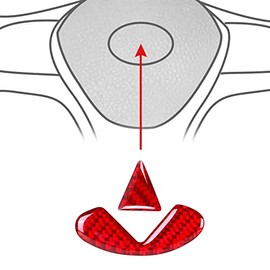 QianBao Compatible with Carbon Fiber Steering Wheel Logo Decoration Interior Sticker Accessories for Infiniti Q50 Q60