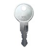 (3) KeyPower 951-980 Keys for Bauer RV Trailer Camper Door