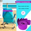 Jexine 24 Count Beach Towel Bands Clips Windproof Elastic Beach