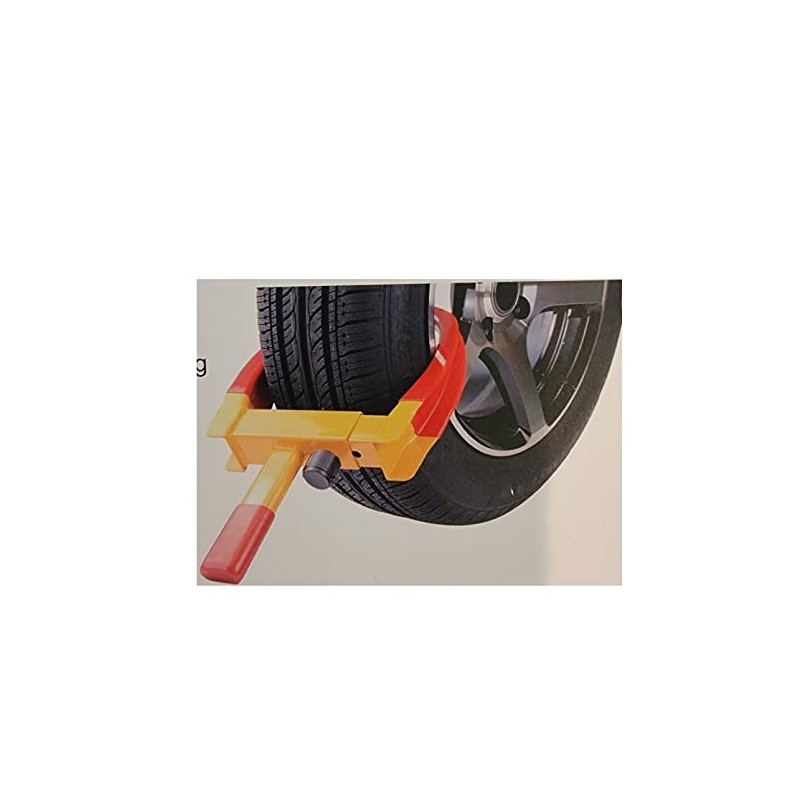 Adjustable Trailer Wheel Stop Lock Locking Clamp (Includes 2-Keys)