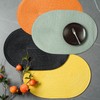 FunWheat Oval Braided Placemats Set of 4 Table Mats for