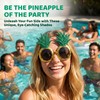 iplusmile おもしろサングラス パイナップル 2個セット 金色 パーティー メガネ ハワイアン ビーチ 撮影小道具