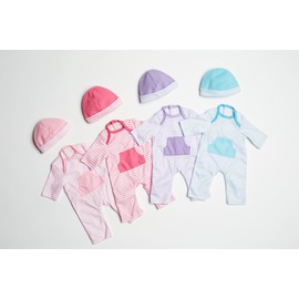 JC Toys Light Pink Romper | Clothing for baby dolls up to 16" (CLO15030LightPink)