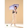 Waterfront U360-0871BR1-B0 Umbulatio Series Folding Umbrella, Handy Roof Folding, Multi-Border,