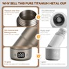 Pure Titanium Travel Kettle,Dual Voltage Portable Electric Kettle 110V-240V Smart