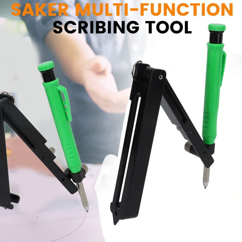 Multifunction Scribing Tool Construction Pencil Aluminum Alloy DIY Woodworking Scribe