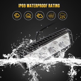 AUTOVIC Light Kit, Dirt Bike Light Bar Kit Super White Light Lamp Bulbs for Kawasaki Honda Yamaha Suzuki Motocross Dirt Bikes Motorcycle