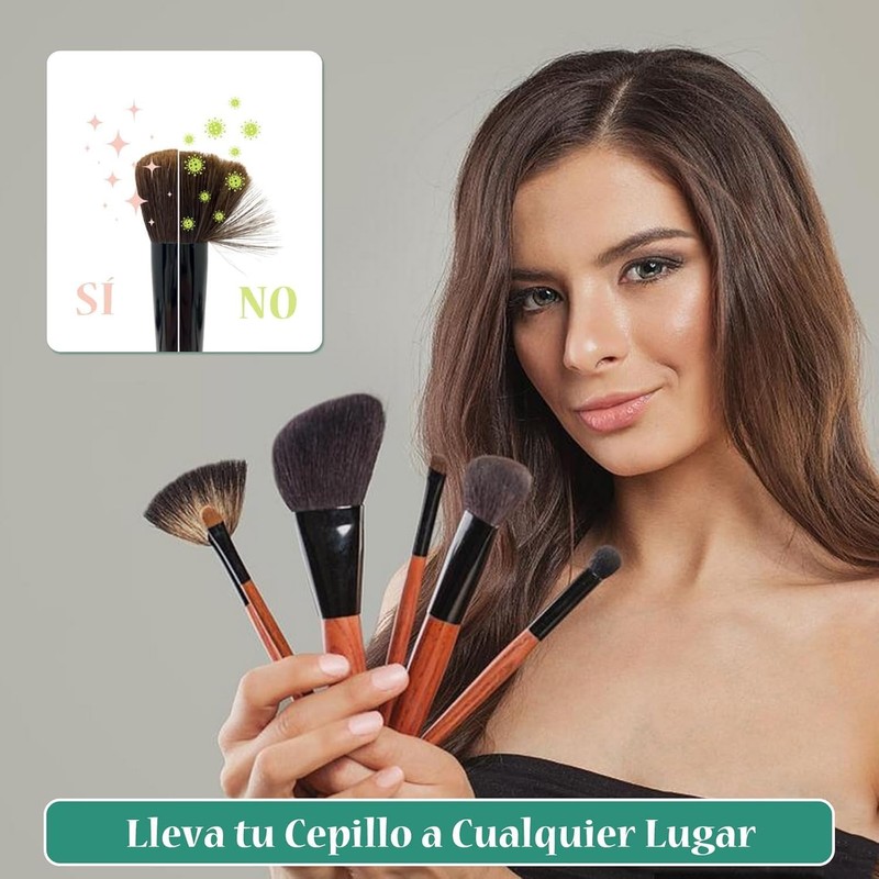 3 Fundas para Brochas de Silicona, Organizador de Brochas de