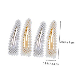 Gatuida 4pcs Pearl Hair Clips for Women Decorative Hairpins for Thin Hair Bobby Pins for Weddings Parties and Daily Use Attractive and Lightweight