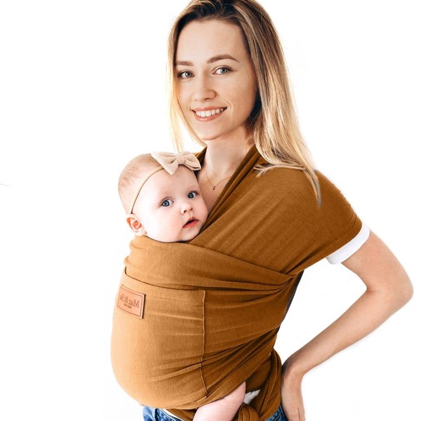 Premium Cotton Baby Wrap Carrier with Front Pocket Newborn to Toddler One Size Fits All Newborn Ultra Soft Baby Carrier wrap by Max&So