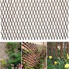 Helprise Expandable Willow Lattice Fence Panel Plant Support Garden Trellis