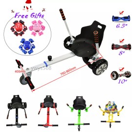 Unbranded Hover Kart Electric Scooter Gokart Conversion Kit Adjustable for 6.5/8'10" Wheel - Black, Blue