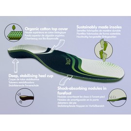 GS Eco-Active Sustainable Arch Support Insoles Green EU 46-48 XL