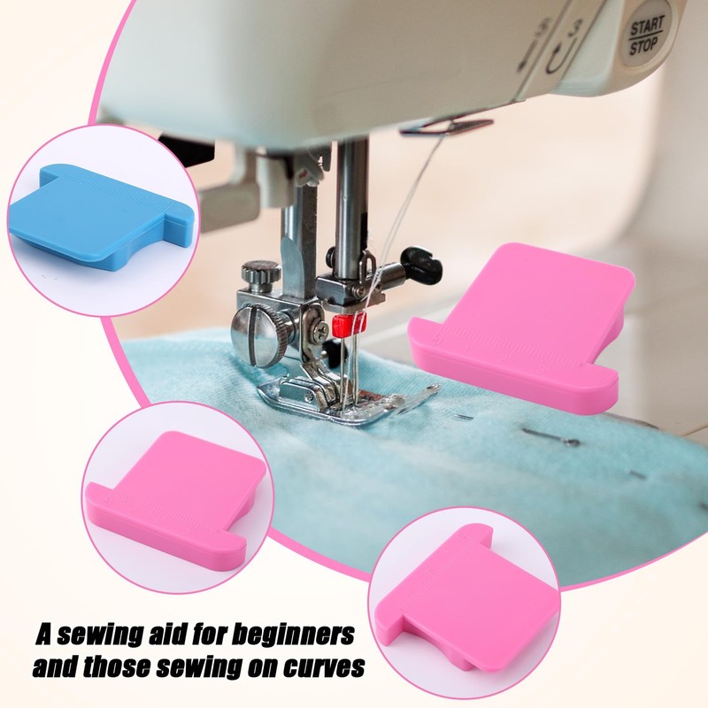 2pcs Magnetic Seam Guide with Scale, Magnetic Sewing Guide Magnetic