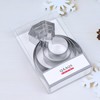 Diamond Engagement Wedding Ring Cookie Cutter Set for Baking, 5/4/3/2