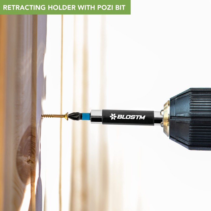 BLOSTM Impact Driver Bit Set - 44pcs Shock-Resistant Steel Impact