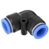 Fafeicy 10pcs PV 12mm Plastic Equal Angle Quick Coupling Pneumatic
