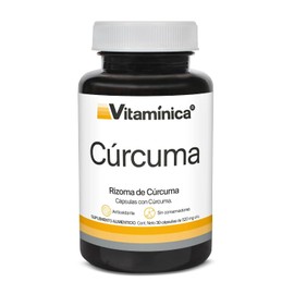 Vitaminica Suplemento de Cúrcuma, 950 mg de Cúrcuma con Curcumina y Antioxidantes, 30 Cápsulas en Total, 95% de Curcuminoides, Apoyo Digestivo, Apoyo Articular y de la Salud, Suministro de 1 Mes