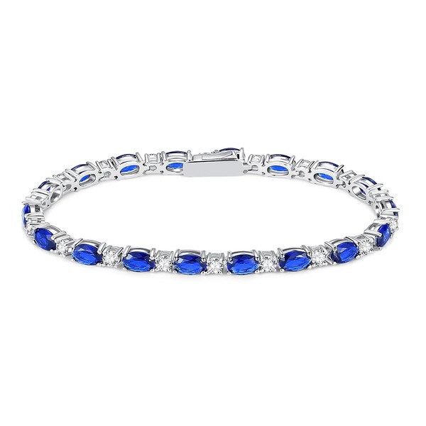 FANCIME Women’s Tennis Bracelet, Birthstones for 12 Months, 6.7", Width
