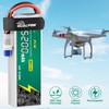 Qualpow 4S Lipo Battery 5200mAh 100C 14.8V with EC5 Plug