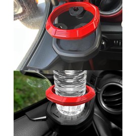 Cup Holder for Jeep Wrangler JK 2018-2024 Left Side Door Cup Holder,for Jeep JK Accessories (Driver Side, Red)