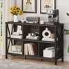 FATORRI Rustic 6 Cube Storage Organizer with Shelf, Wood and